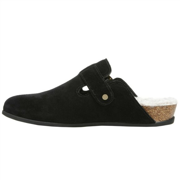 ZODIAC Women Maui Suede Leather Mule Slip-On Slide Shoe --Black - Picture 2 of 9